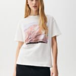 Short Sleeve T-Shirt With Landscape Graphic