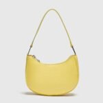 Shoulder Bag With A Mock Croc Finish